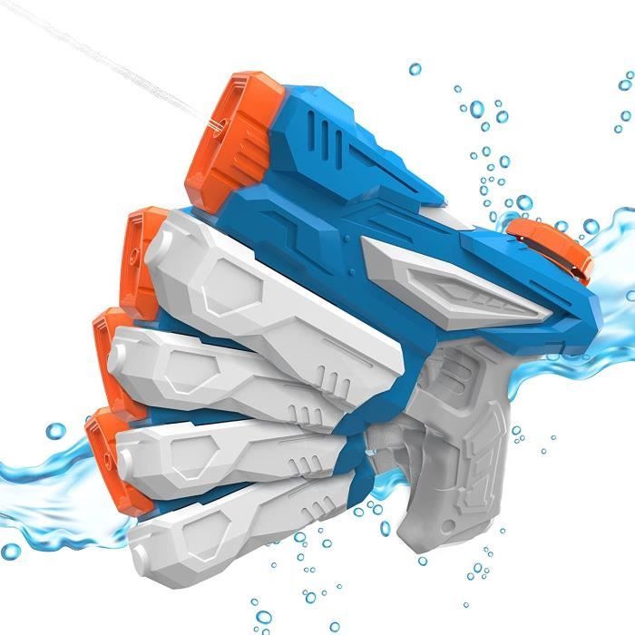 Lot De 4 Mini Pistolets à Eau Transparents – Jouets Pour Enfants, Plage, Piscine Ou Jardin !