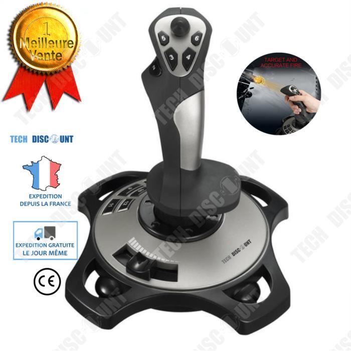 TD® joystick jeu manette simulateur de vol simulation avion controle pro combat aerien cockpit pilote amateurs usb réaliste précis