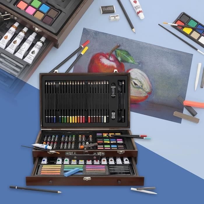 Ecd Germany - Coffret peinture crayons couleur pastels à l'huile