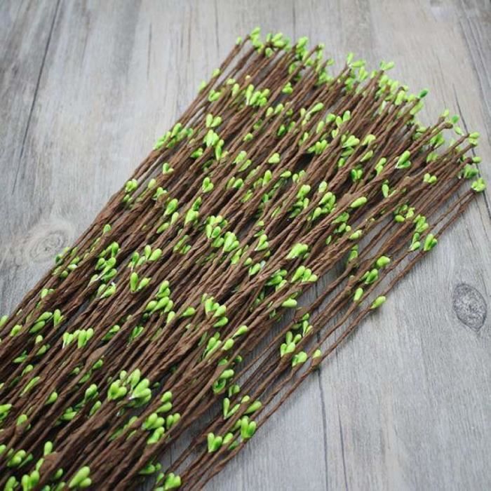 Kit De 126 Fils De Fleurs Verts - Tiges Métalliques Flexibles 20 Cm Pour Bouquets DIY, Art Floral, Créations - Inclus Ruban Floral, Ciseaux, épingles