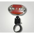 Feu arrière à LED pour vélo ou trottinette - Ressay - Avec support pour fixer - Blanc-1