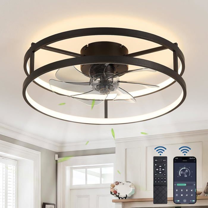 Led Ventilateur De Plafond Avec Lumière,50W Led Silencieux Ventilateur Led Ventilateur De Plafond Avec Lumière,50W Led Silencieux Ventilateur