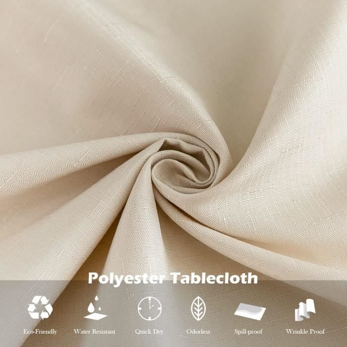 Nappe polyester 140x240cm beige