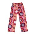 Pantalons à l'entrejambe amples pour hommes et femmes Pantalons de yoga pour combinaisons imprimées rétro rouge-2