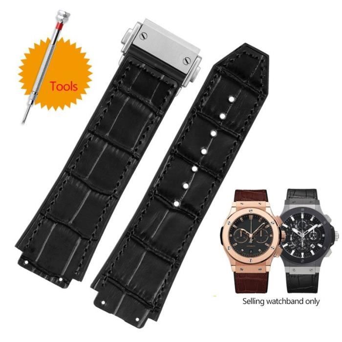 Montre Bracelet DURXK 26 19mm marron v ritable cuir de vache