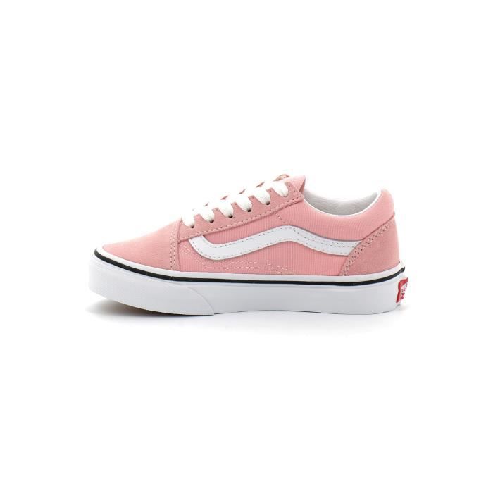Vans rose pale sales lacet cuir