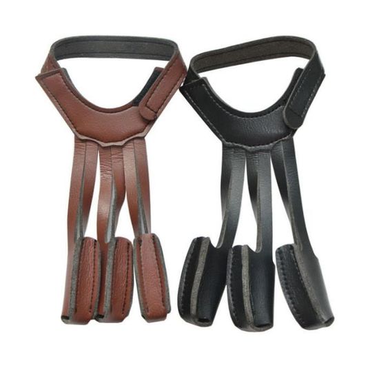 Gant Tir à l/'arc Main Doigts Protecteur Pour Chasse Garde en Cuir Dark Archer