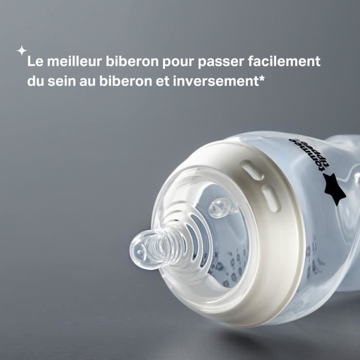 Tommee Tippee - Biberon Anti-Colique 340 Ml | Pippo Le Panda Bleu | Réduction Gaz Et Régurgitations