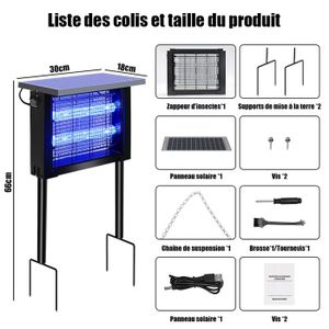 LZD 2 Pack T5 F8W G5 Tube de Rechange pour Tue Mouche Electrique, Ampoule UV 30 cm pour 16W Tueur de Moustique,Lampe Tue Mouche