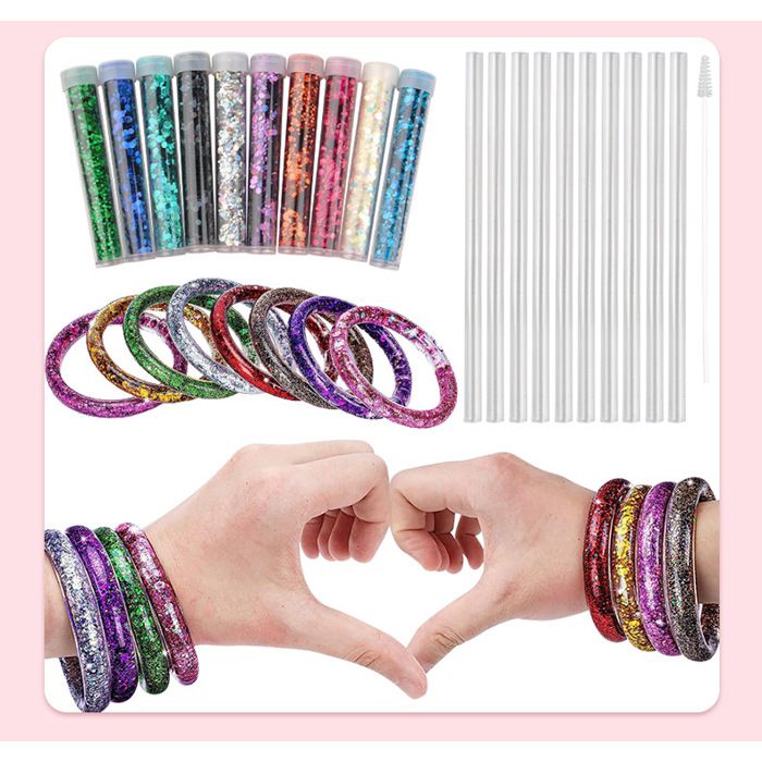 Paillettes Bracelet Making Kits, DIY Kit Activité Manuelle Creatifs Paillettes Bracelet Making Kits, DIY Kit Activité Manuelle Creatifs