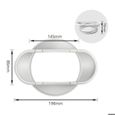 Interface buse plate pour climatiseur mobile - Tuyau évacuation chaleur 130/150 mm - Accessoire universel Lumiryn