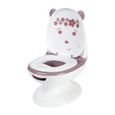 BEBECONFORT Mini toilette Panda, Pot avec bruit de chasse d'eau, Rose-0