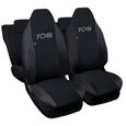 Lupex Shop Housses de siège auto compatibles pour 108 Noir Noir-0