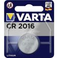 Pile bouton lithium 3V CR2016 - VARTA - 6016101401-0