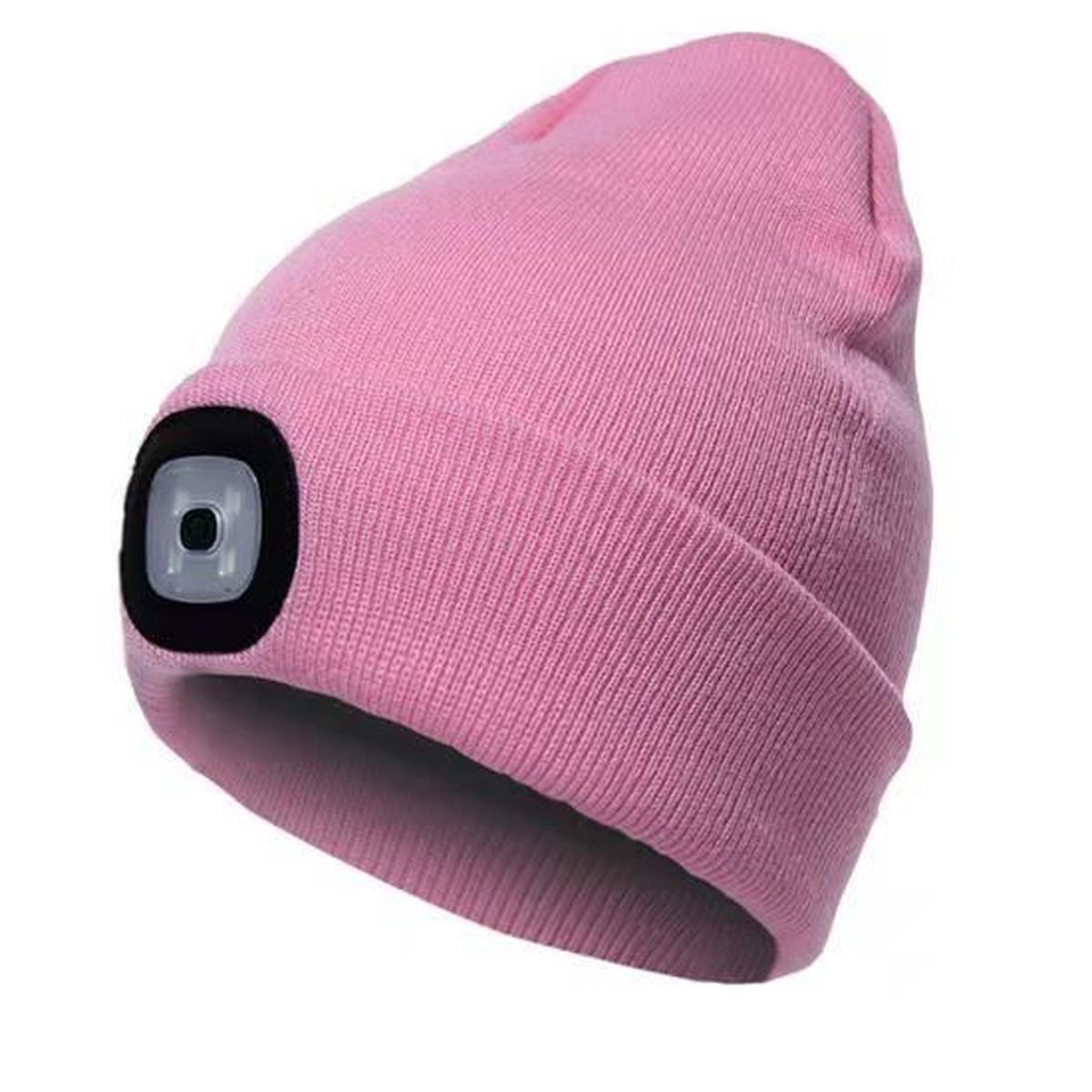 LED beanie hat with light, unisex USB 