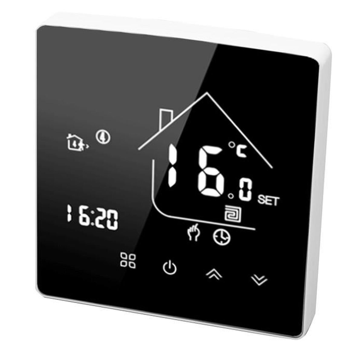 GOTOTOP thermostat programmable Thermostat intelligent Thermostat à écran tactile LCD Régulateur