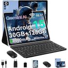 ZIOVO 10.1" Tablette Android 15 - 30GB RAM + 128GB (extensible à 512GB) - 8000 mAh - Widevine L1 - 2-en-1 Bleu