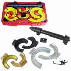 AUFUN Anfun Ensemble de compresseur à ressort universel pour McPherson Strut Systems Kit de réglage avec étui de transport rouge