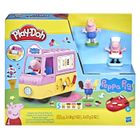 PLAYDOH Play-Doh Peppa et le camion de glaces, figurines Peppa et George, 5 pots de pâte à modeler, dès 3 ans