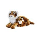 VENTURELLI venturi 770763 tigre en peluche avec bébé (ngs), longueur 48 cm
