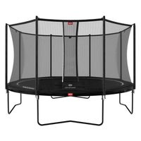 BERG - Favorit trampoline Regular 380 cm black + Safety Net Comfort