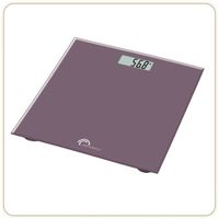 Pèse-personne électronique - LITTLE BALANCE - 160 kg max - plateau verre trempé - couleur prune