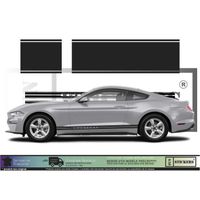 Ford Mustang bandes - NOIR - Kit Complet - Tuning Sticker Autocollant Graphic Decals