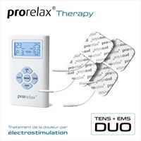 prorelax TENS/EMS Duo | Appareil d'électrostimulation | 2 thérapies avec un seul appareil
