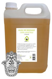 HUILE - LAIT MASSAGE Purespa Huile de Massage végétale parfumée Oriental - 100% Massage Naturelle Bio relaxante et exotique