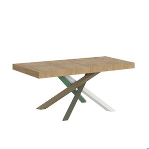 PLAN DE TRAVAIL Table extensible 90x140/244 cm Volantis Premium Chêne Nature cadre 4/A