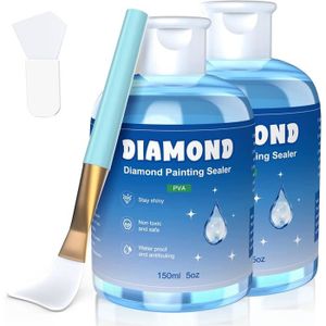 Updated Diamond Painting Sealer 120ML Avec Brosse en Silicone
