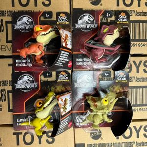 FIGURINE - PERSONNAGE HBX-4PCS - Mattel-Figurines de dinosaures du monde