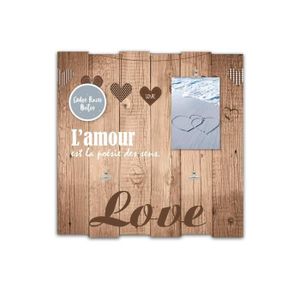 Cadre Photo Coeur En Bois à Monter Et Décorer - Lot De 4, 15 X 12 Cm, MegaCrea DIY, Neuf