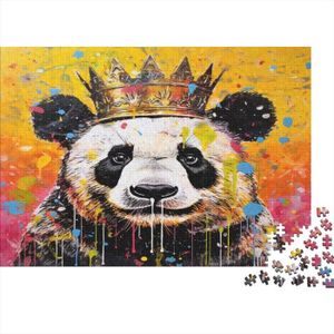 PUZZLE Panda Couronné Puzzle 1000 Pièces Adulte Ai Animal