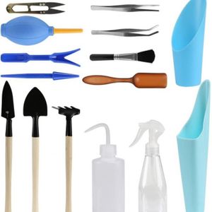 NEUF Lot 4 outils de jardin 220 mm Kit jardinage plantes Pelles Désherbeur 