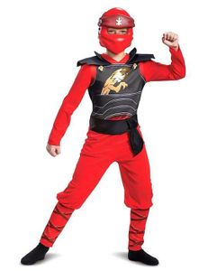 DÉGUISEMENT - PANOPLIE Déguisement LEGO enfant - Kai Ninjago - Rouge - Combinaison et masque