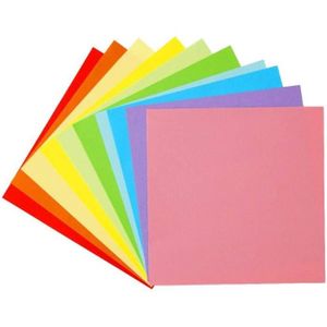 JEU DE ORIGAMI Papier origami 20 couleurs vives sur une face pour projets d'art et d'artisanat139