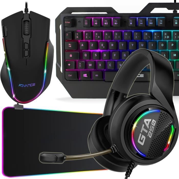 Accessoires gaming : casques audio, claviers, souris gaming
