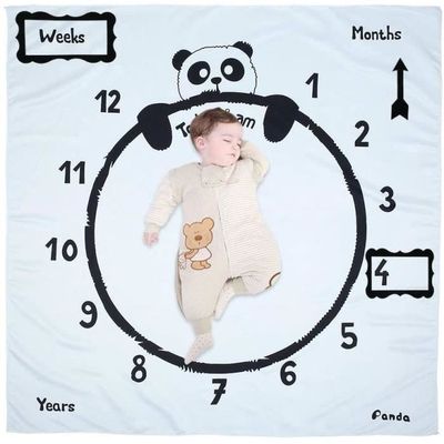 Couverture Etape Mensuelle Pour Bebe En Flanelle 100x100 Cm Couverture Bebe Pour Photo Douce Cadeau Personnalise Pour Nouveau Nes Cdiscount Puericulture Eveil Bebe