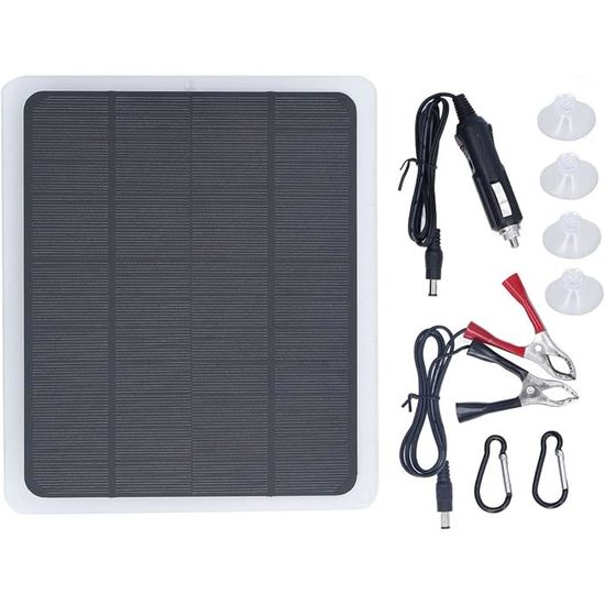 Haokan-Chargeur De Batterie Solaire 12V Chargeur De Panneau Solaire 6W 18V Portable Solar Car