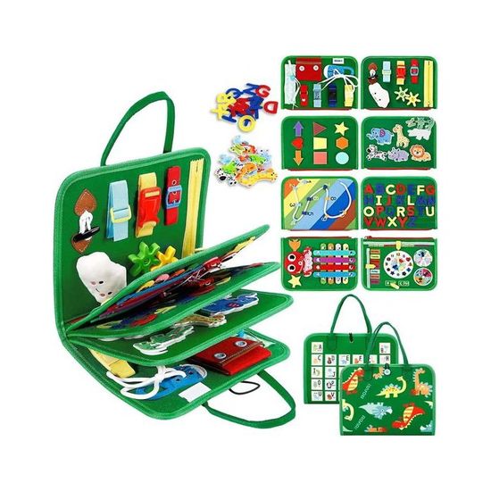 Joyreal Busy Board Montessori LED – Tableau D'activités Sensoriel En Bois, Motricité Fine, Jouet éducatif Pour Garçon Et Fille