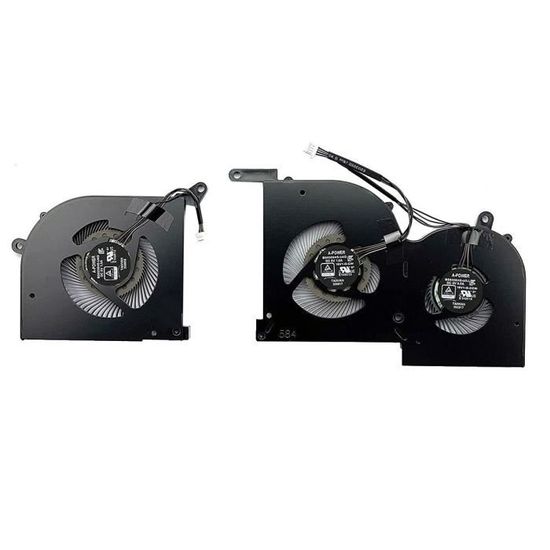 Ventiladores De Repuesto Para Portátil MSI GS66 | Incluye Ventilador CPU Y GPU | Compatible Con Modelos 10SD, 10SGS, 10SF, WS66, P66, Etc. | Conector 4 Pines, Fácil Instalación