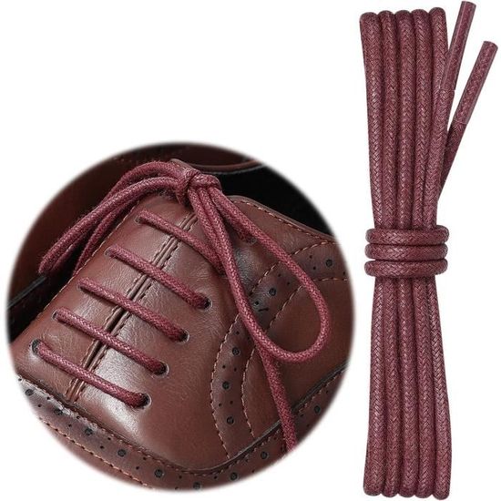 Miscly Lacets Cirés Ronds Fins Pour Chaussures Habillées [3 Paires