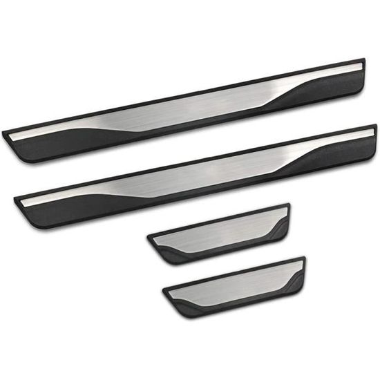 4 Protections De Seuil De Porte En Acier Inox Pour Peugeot 3008/5008 (2016-2024) - Autocollantes