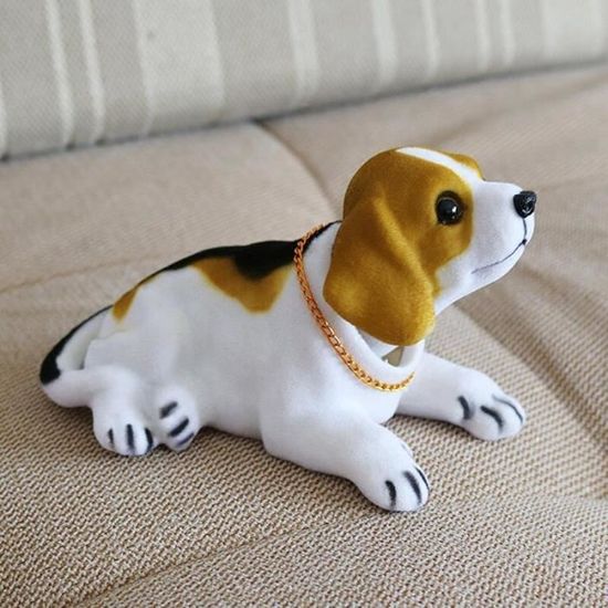 A -Beagle – peluche d'intérieur de voiture, mignon, coréen, chien qui bouge la tête, accessoires de décoration P
