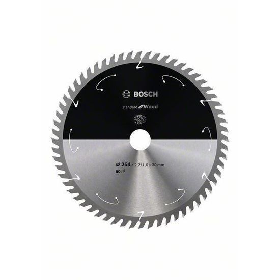 Lame De Scie Circulaire Bosch Optiline Wood 48 Dents - 216x30x2.0 Mm - Pour Bois Et Panneaux