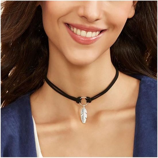 925 Sterling Silver Chat Lune Pendentif Collier Femmes Bijoux pour les Femmes Filles