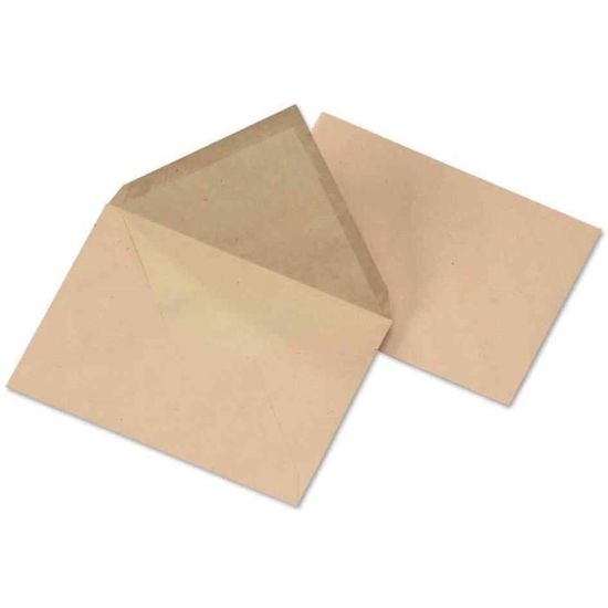 Lot de 500 enveloppes carrées 16 x 16 cm 110 g/m² 160 x 160 mm Ivoire/crème  : : Fournitures de bureau