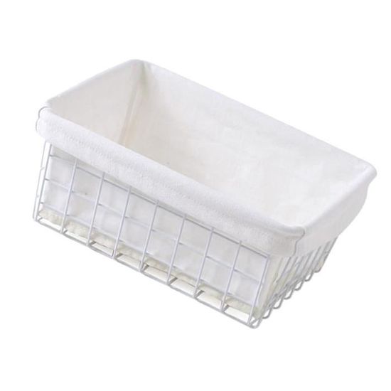 Étagère Rangement 4 Paniers Blanc 5five – Organisateur Cuisine, Salle De Bain, Bureau, 46,5 X 25,5 X 79 Cm