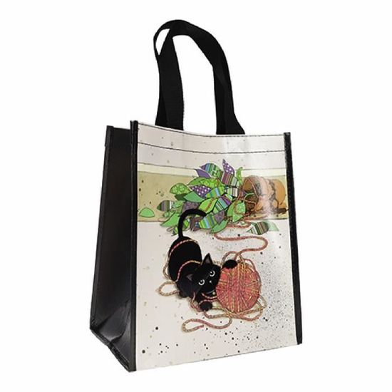 Sac Isotherme Chat Plantes Kiub Collection Bug Art - Femme Beige NEUF